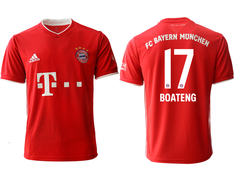 2020-21 Bayern Munich 17 BOATENG Home Thailand Soccer Jersey - Click Image to Close