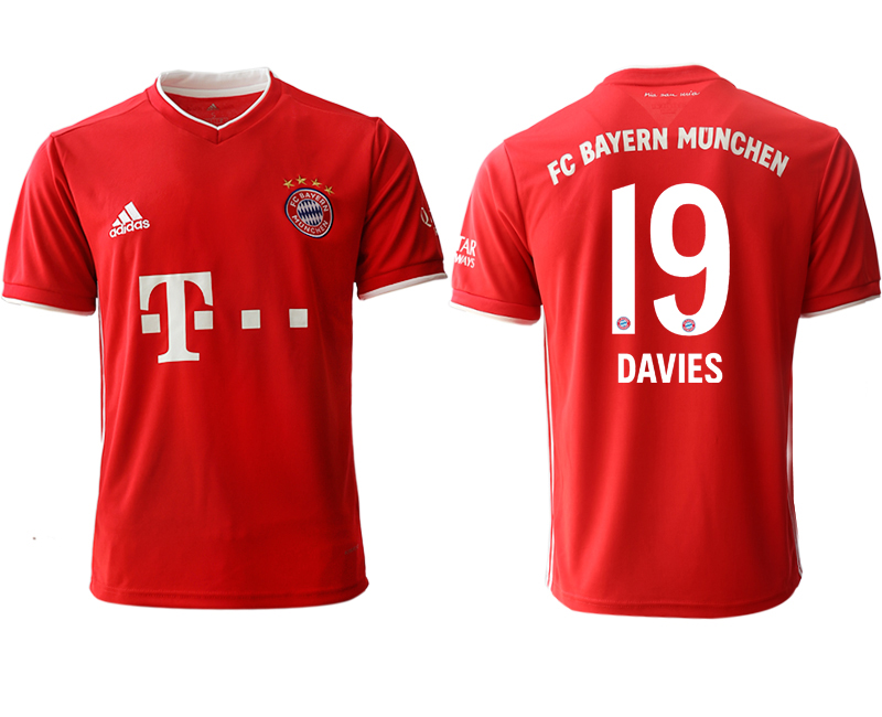 2020-21 Bayern Munich 19 DAVIES Home Thailand Soccer Jersey - Click Image to Close