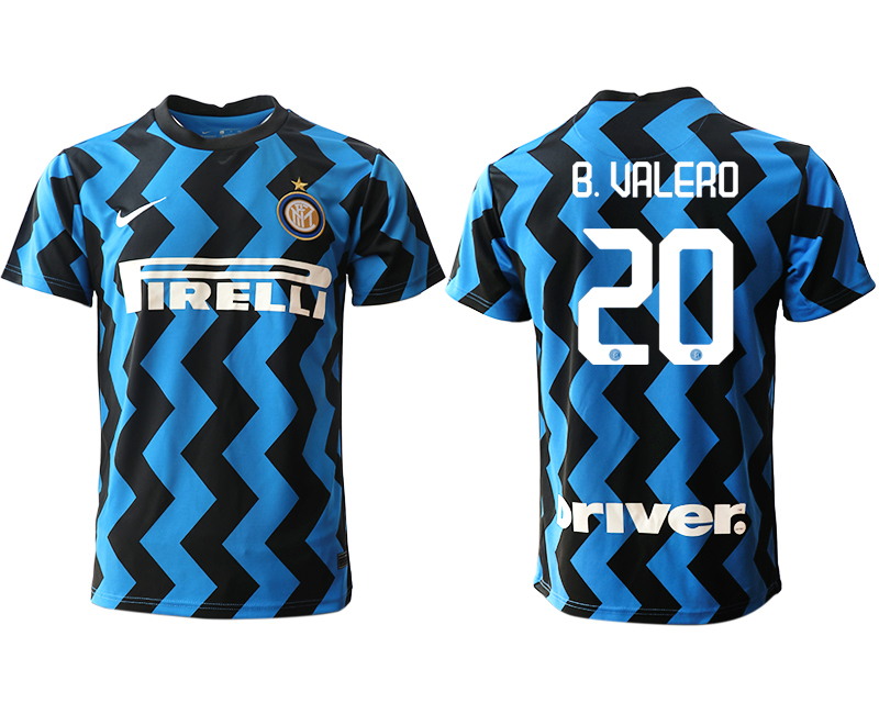 2020-21 Inter Milan 20 B.VALERO Home Thailand Soccer Jersey