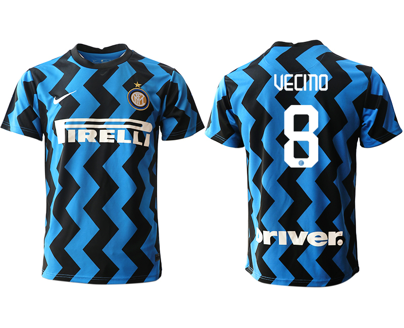 2020-21 Inter Milan 8 VECINO Home Thailand Soccer Jersey