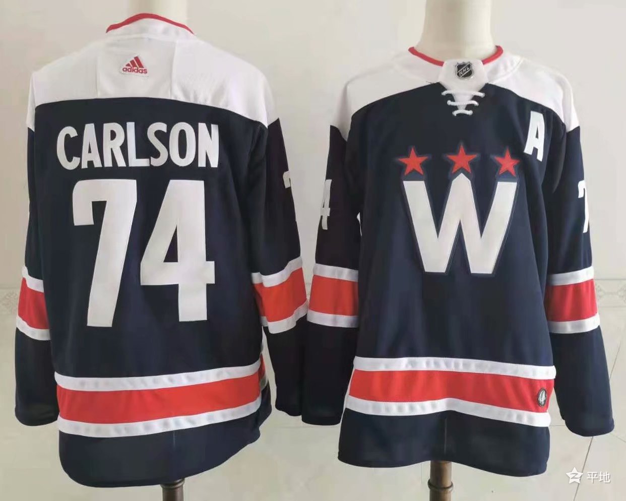 Capitals 74 John Carlson Navy 2020-21 Adidas Jersey