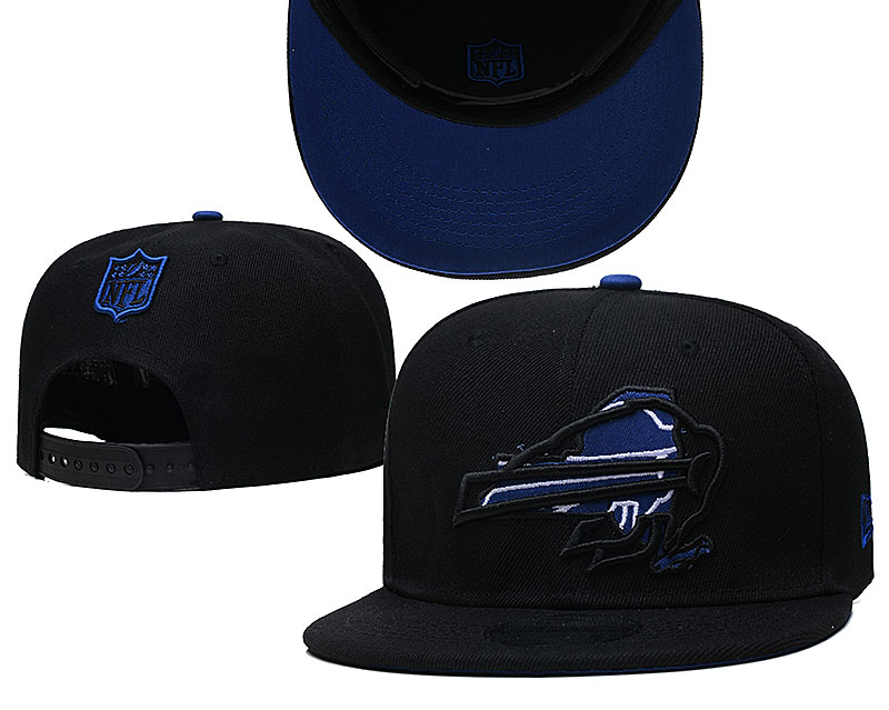 Bills Team Logo Black New Era Adjustable Hat GS