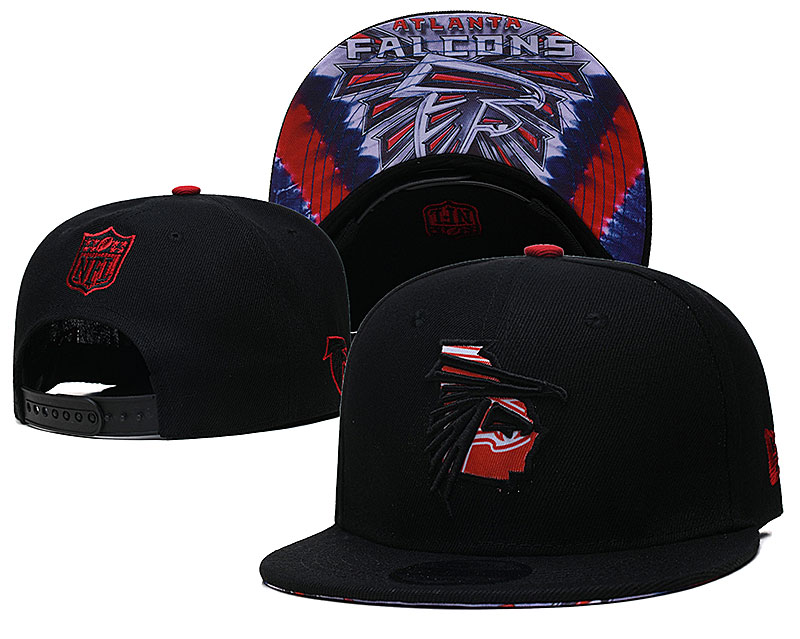 Falcons Team Logo Black New Era Adjustable Hat YD