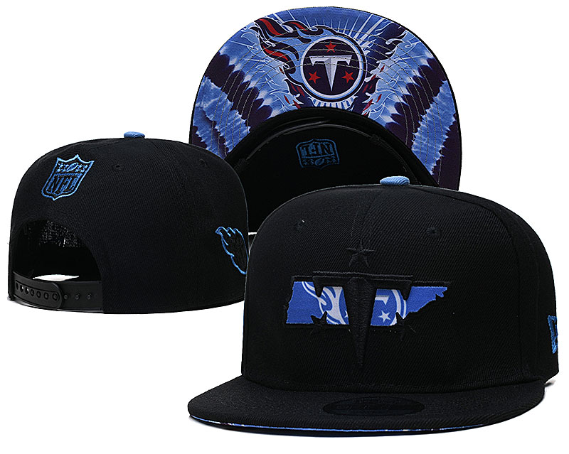 Titans Team Logo Black New Era Adjustable Hat YD