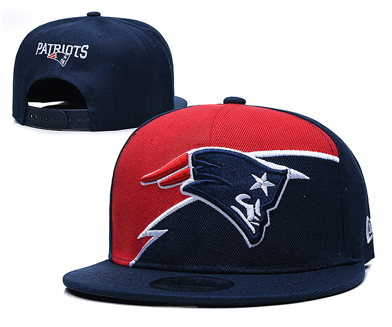 Patriots Team Logo Navy Red Adjustable Hat GS