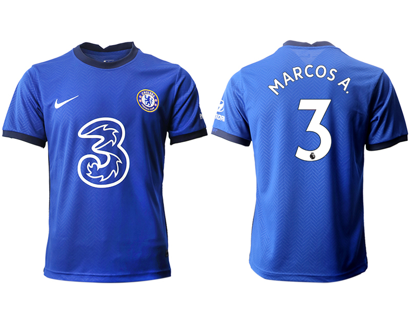 2020-21 Chelsea 3 MARCOSA. Home Thailand Soccer Jersey