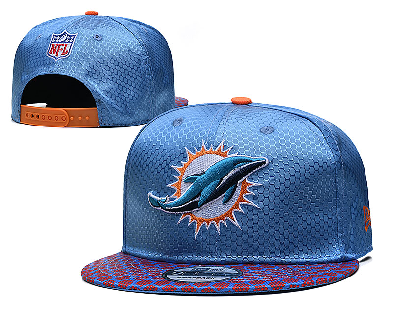 Dolphins Team Logo Blue Adjustable Hat TX