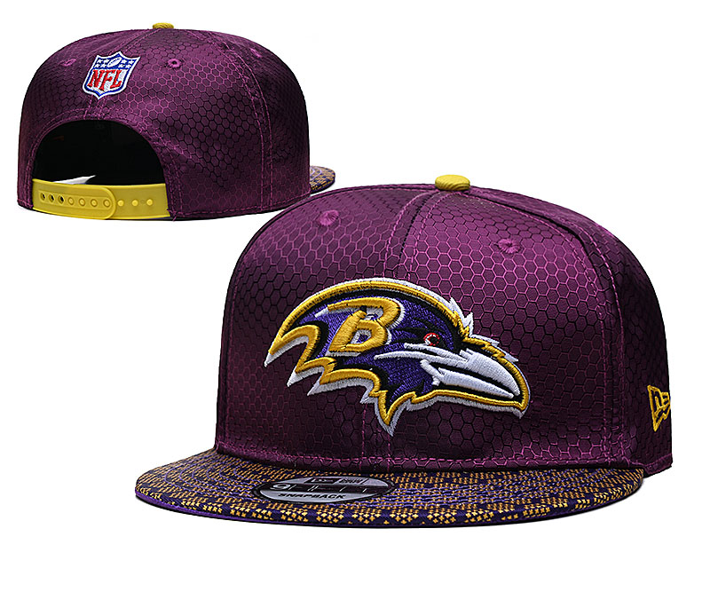 Ravens Team Logo Purple Adjustable Hat TX - Click Image to Close