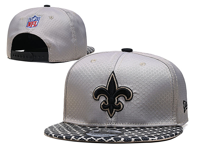 Saints Team Logo Gray Adjustable Hat TX - Click Image to Close
