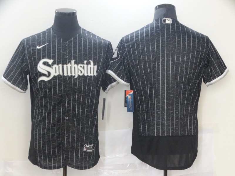 White Sox Blank Black 2021 City Connect Flexbase Jersey - Click Image to Close