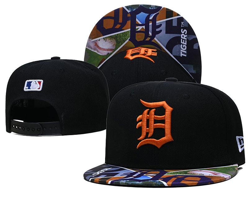 Tigers Team Logos Black Adjustable Hat LH