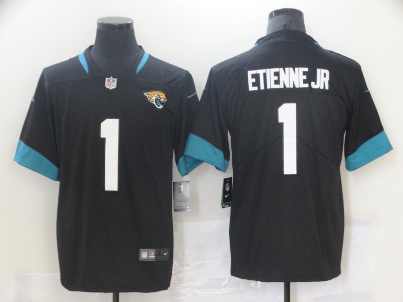 Nike Jaguars 1 Travis Etienee Jr Black 2021 NFL Draft Vapor Untouchable Limited Jersey