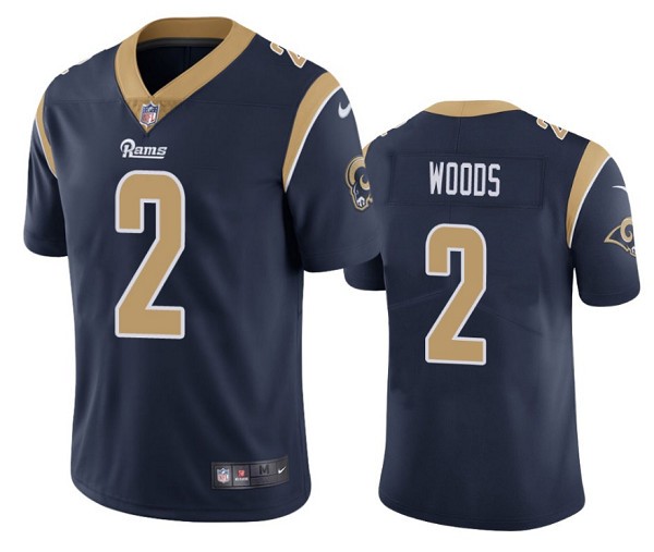 Nike Rams 2 Robert Woods Navy Vapor Untouchable Limited Jersey - Click Image to Close