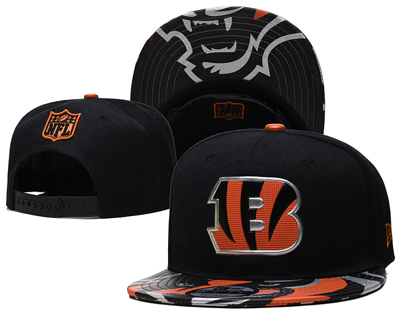 Bengals Team Logo Black Adjustable Hat YD