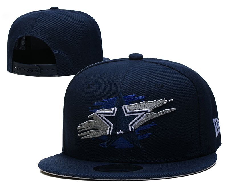 Cowboys Team Logo Navy New Era Adjustable Hat YD - Click Image to Close