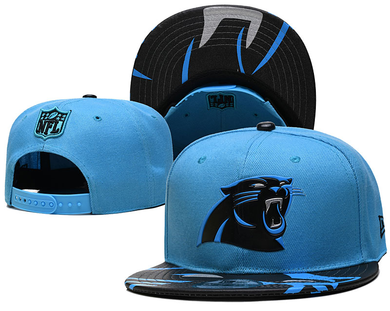 Panthers Team Logo Teal Adjustable Hat YD - Click Image to Close