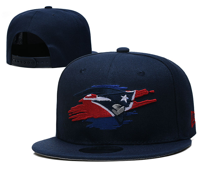 Patriots Team Logo Navy New Era Adjustable Hat YD