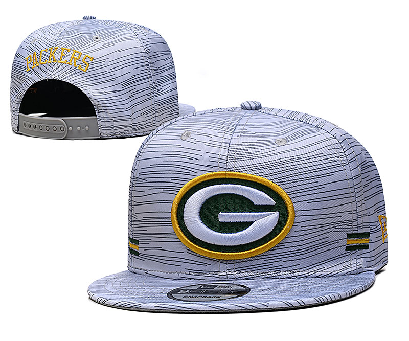 Packers Team Logo New Era Gray 2020 NFL Sideline Adjustable Hat TX