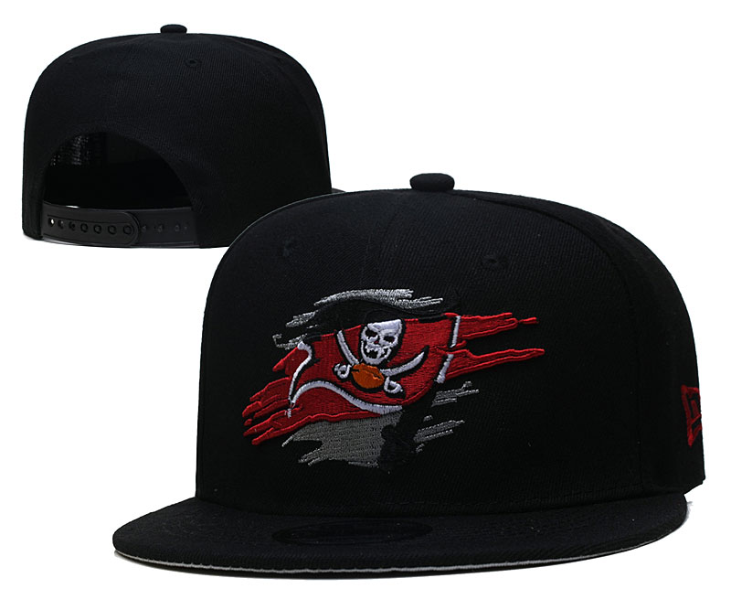 Buccaneers Team Logo Black New Era Adjustable Hat YD