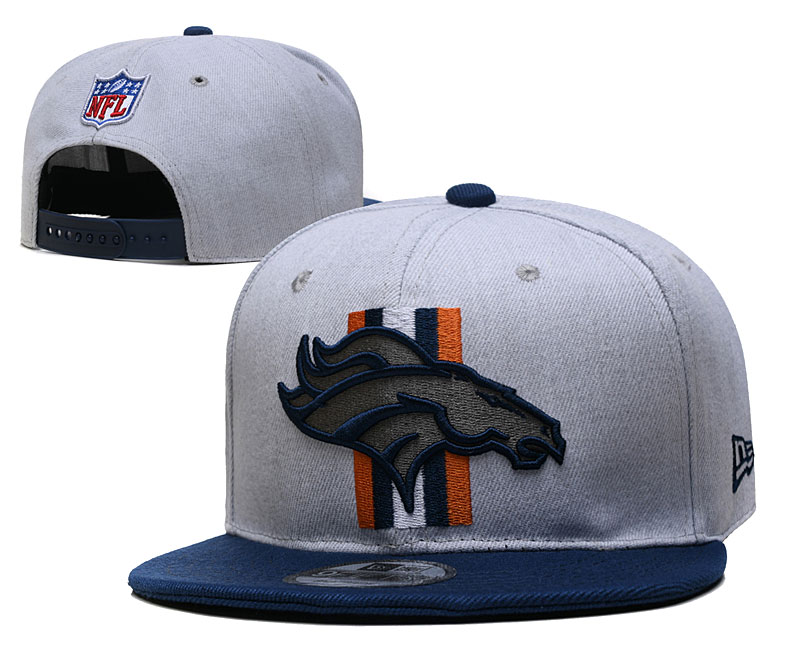 Broncos Team Logo Gray Adjustable Hat YD