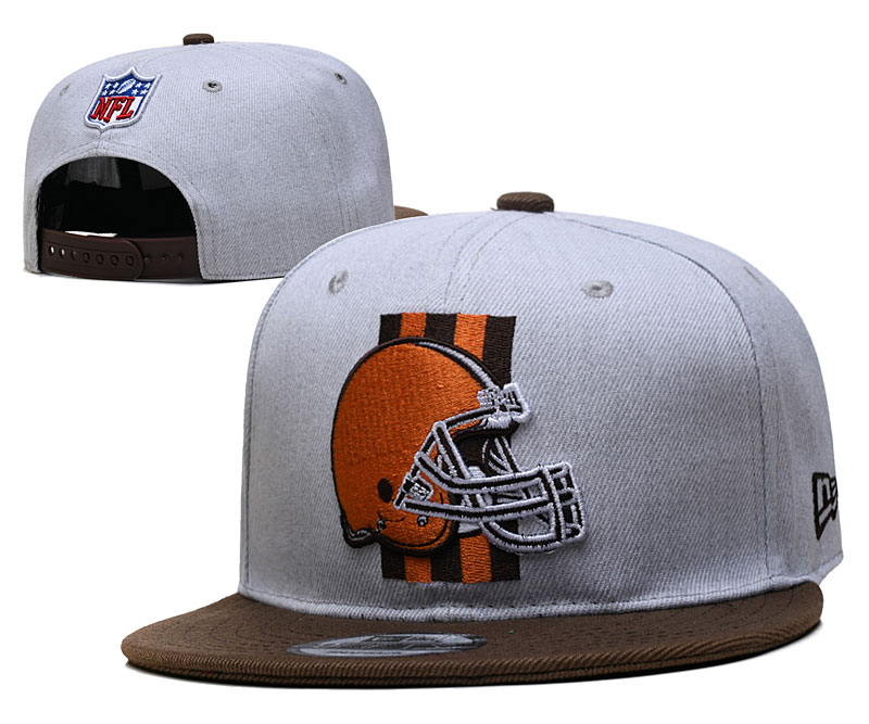 Browns Team Logo Gray Adjustable Hat YD