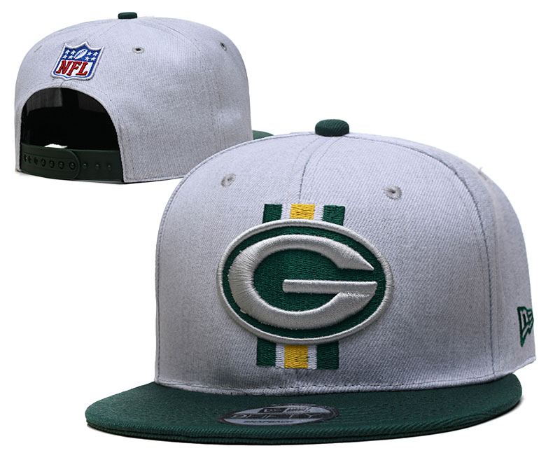 Packers Team Logo Gray Green Adjustable Hat YD