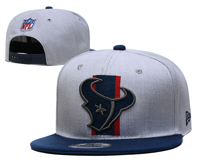Texans Team Logo Gray Navy Adjustable Hat YD