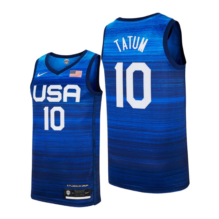 Team USA 10 Tatum Navy 2021 Olympics Basketball Swingman Jersey