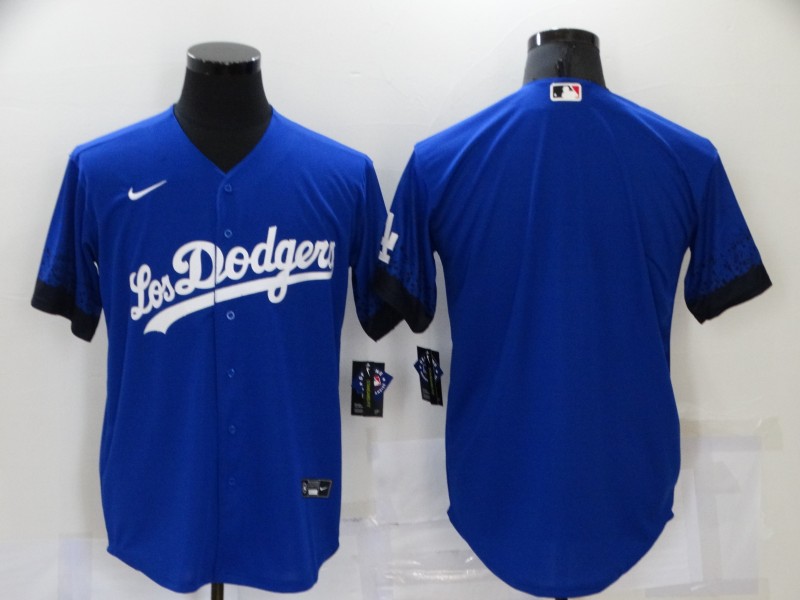 Dodgers Blank Royal 2021 City Connect Cool Base Jersey