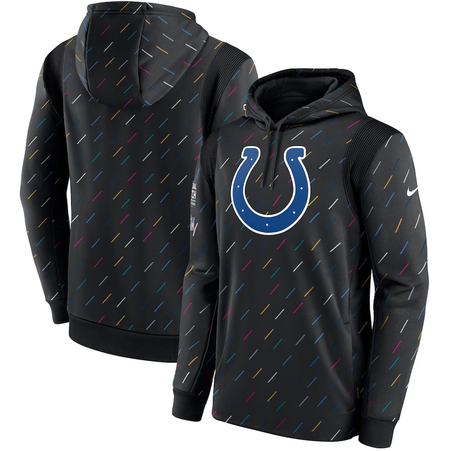Men's Indianapolis Colts Nike Charcoal 2021 NFL Crucial Catch Therma Pullover Hoodie