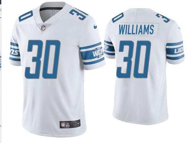 Nike Lions 30 Jamaal Williams White Vapor Untouchable Limited Jersey - Click Image to Close