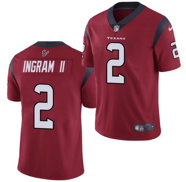 Nike Texans 2 Mark Ingram II Red Vapor Untouchable Limited Jersey - Click Image to Close