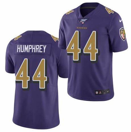 Nike Ravens 44 Marlon Humphrey Purple 100th Season Vapor Untouchable Limited Jersey