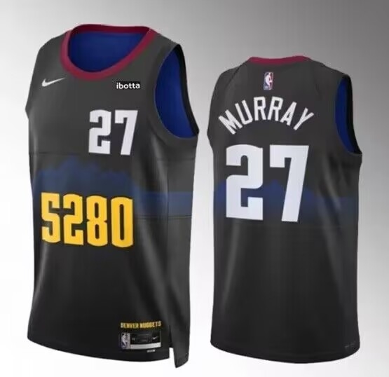Nuggets 27 Jamal Murray Black Nike 2023-24 City Edition Swingman Jersey