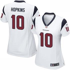 Nike Texans 10 DeAndre Hopkins White Women Game Jersey