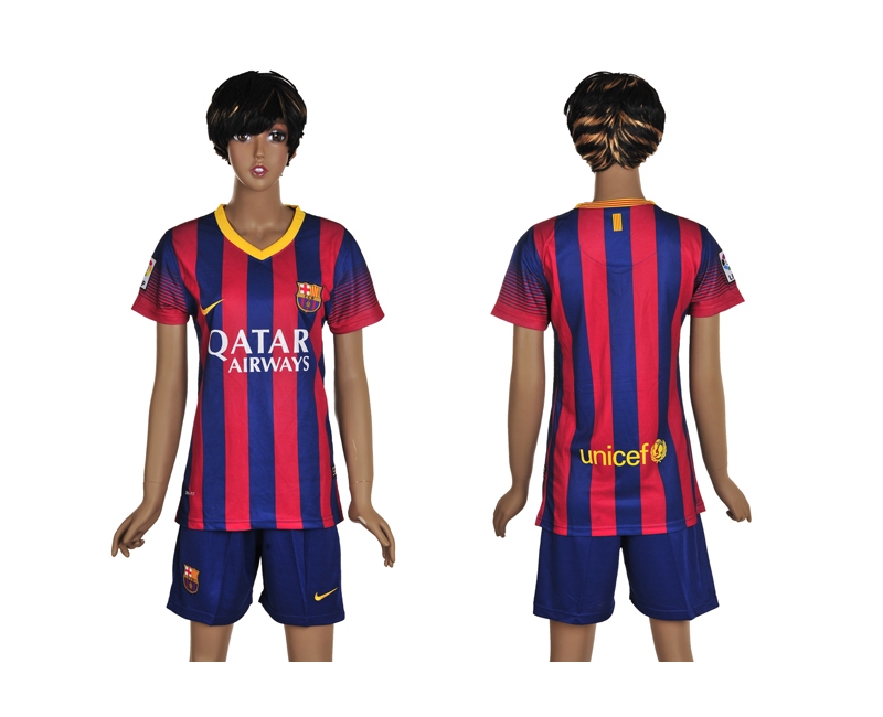 2013-14 Barcelona Home Women Jerseys