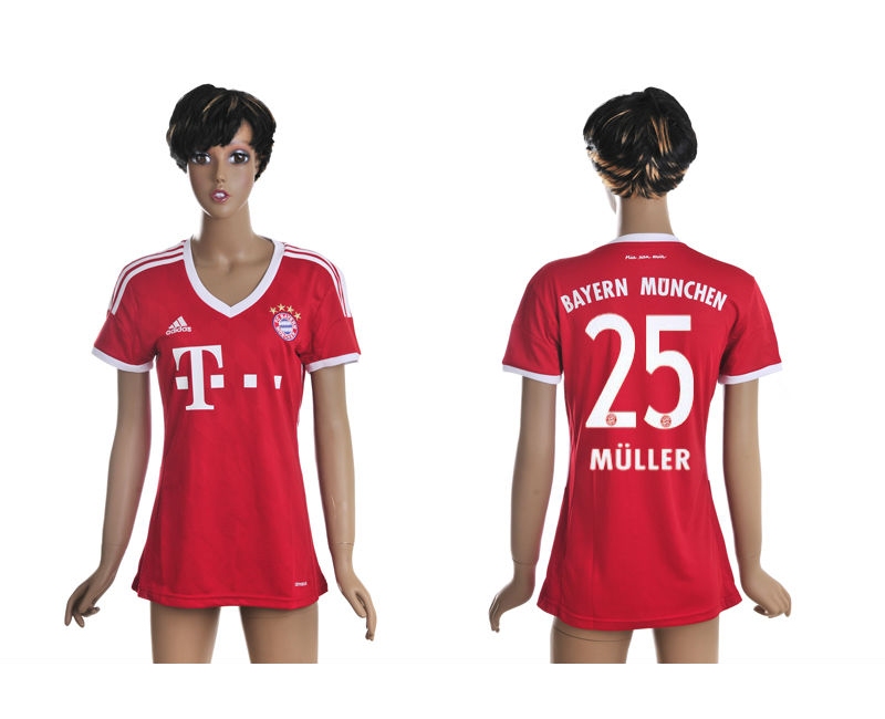 2013-14 Bayern M¨¹nchen 25 Muller Home Women Thailand Jerseys