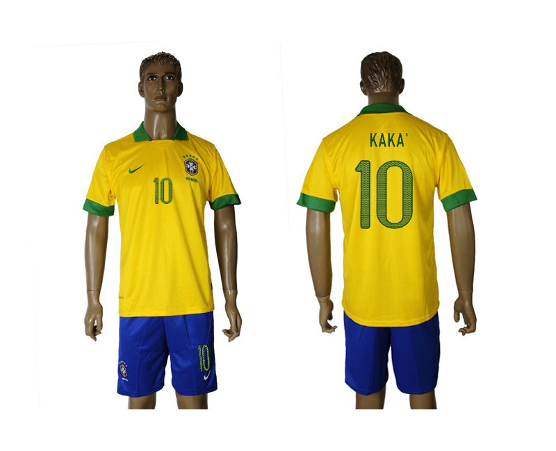 2013-14 Brazil 10 Kaka Home Jerseys