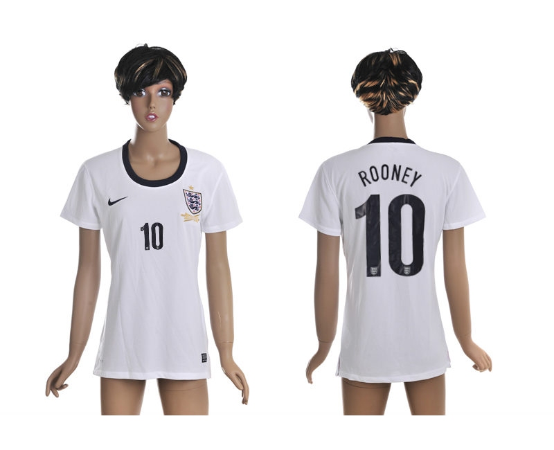 2013-14 England 10 Rooney Home Women Thailand Jerseys