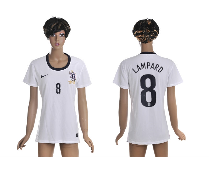 2013-14 England 8 Lampard Home Women Thailand Jerseys