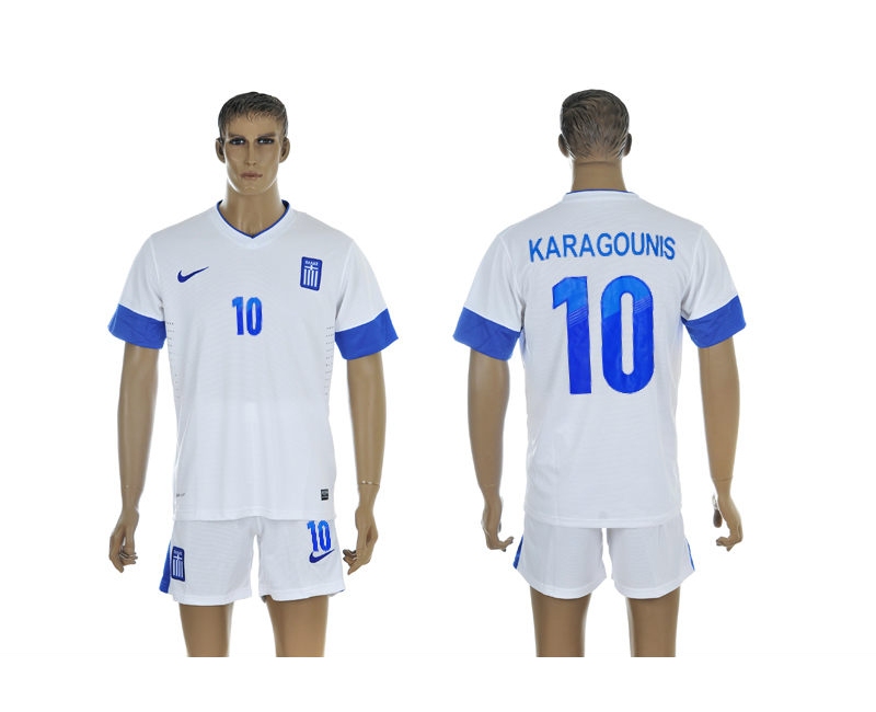 2013-14 Greece 10 Karagounis Home Jerseys