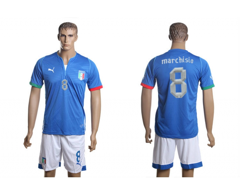 2013-14 Italy 8 Marchisio Home Jerseys