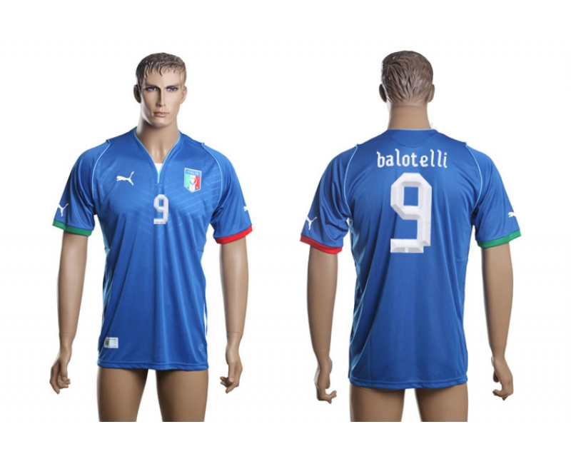 2013-14 Italy 9 Balotelli Home Thailand Jerseys