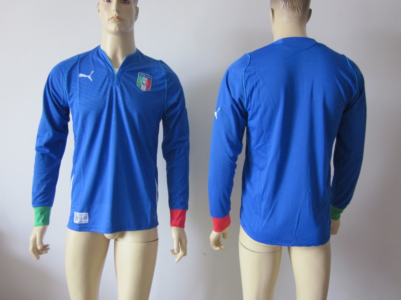 2013-14 Italy Home Long Sleeve Thailand Jerseys