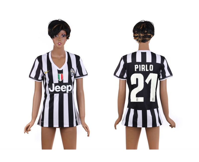 2013-14 Juventus 21 Pirlo Home Women Thailand Jerseys