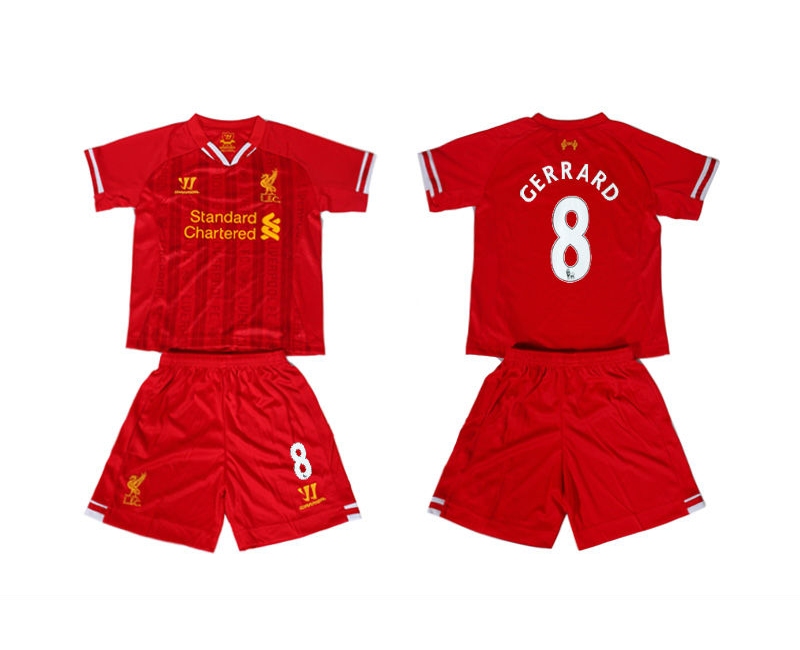 2013-14 Liverpool 8 Gerrard Home Youth Jerseys