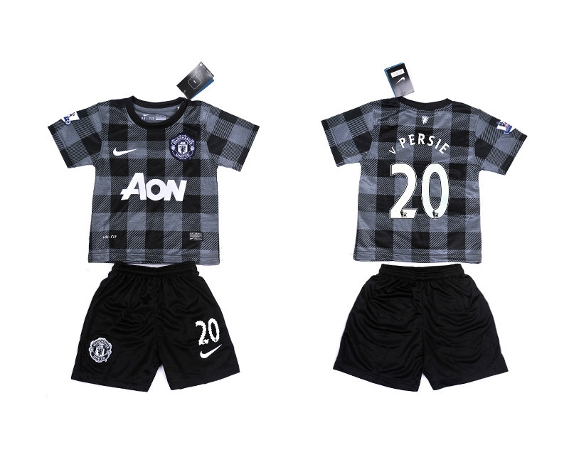 2013-14 Manchester United 20 V.Persie Away Youth Jerseys