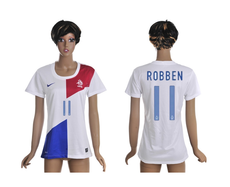 2013-14 Nederland 11 Robben Away Women Thailand Jerseys