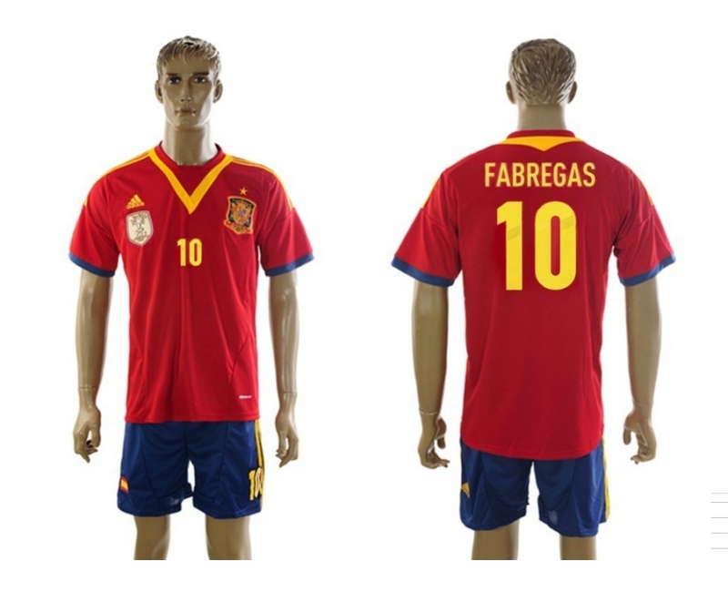 2013-14 Spain 10 Fabregas Home Jerseys