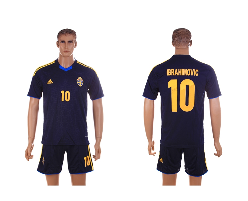 2013-14 Sweden 10 Ibrahimovic Away Jerseys